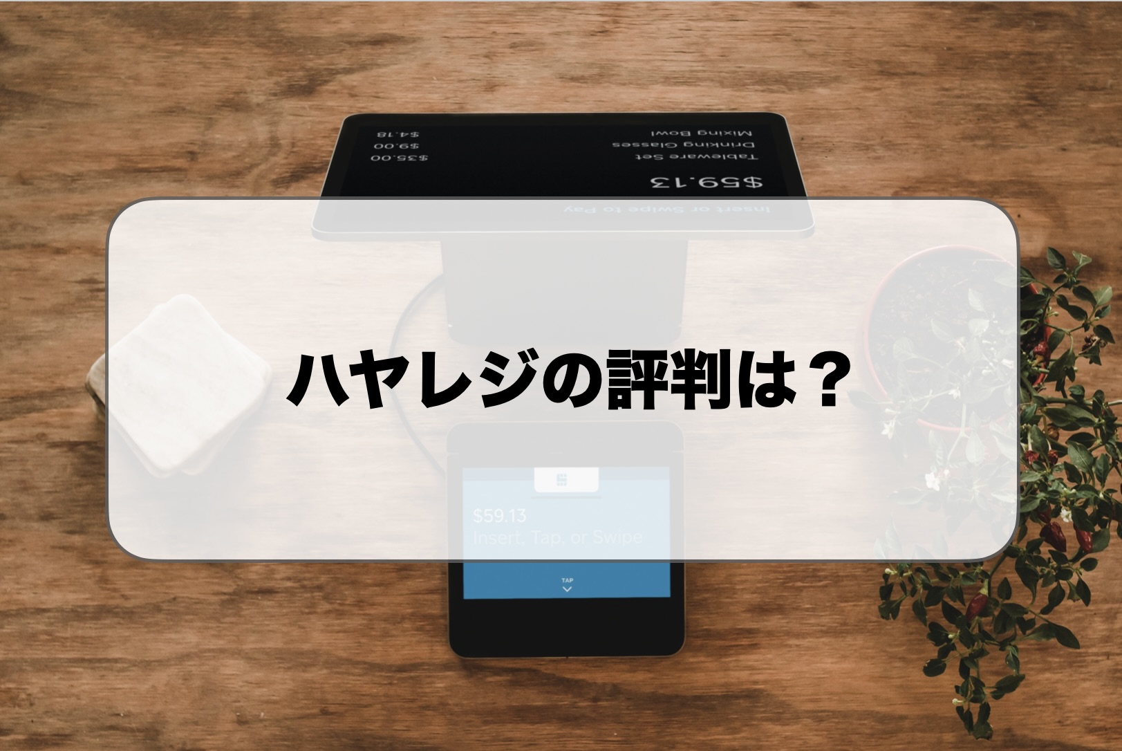 ハヤレジの評判
