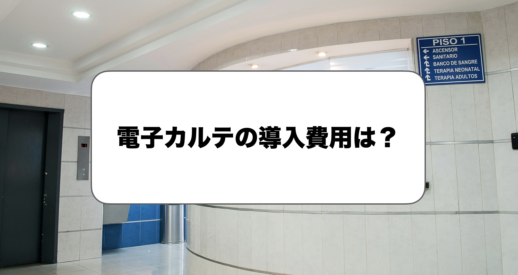 電子カルテの導入費用