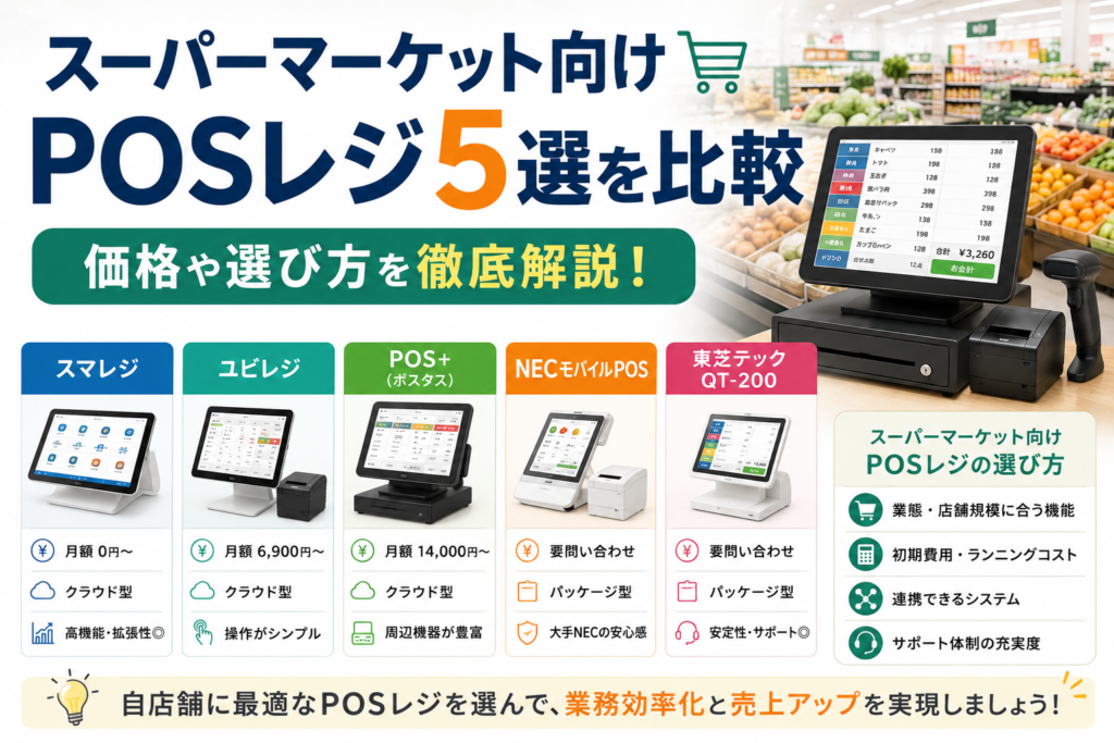スーパーマケット向けPOSレジ