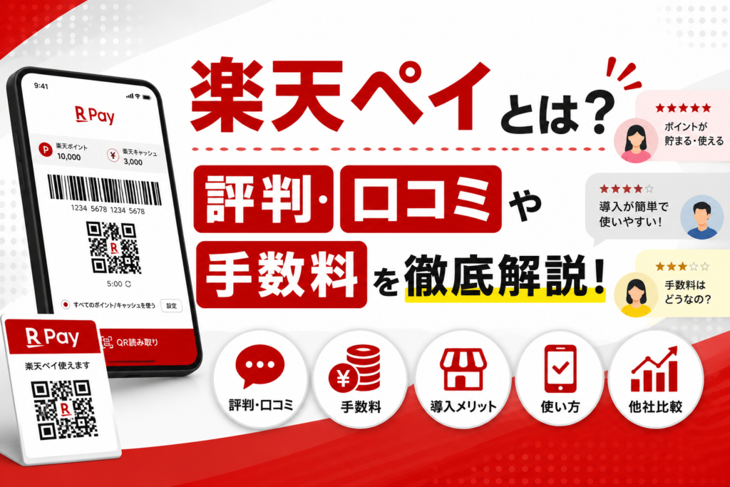楽天ペイとは？評判・口コミ