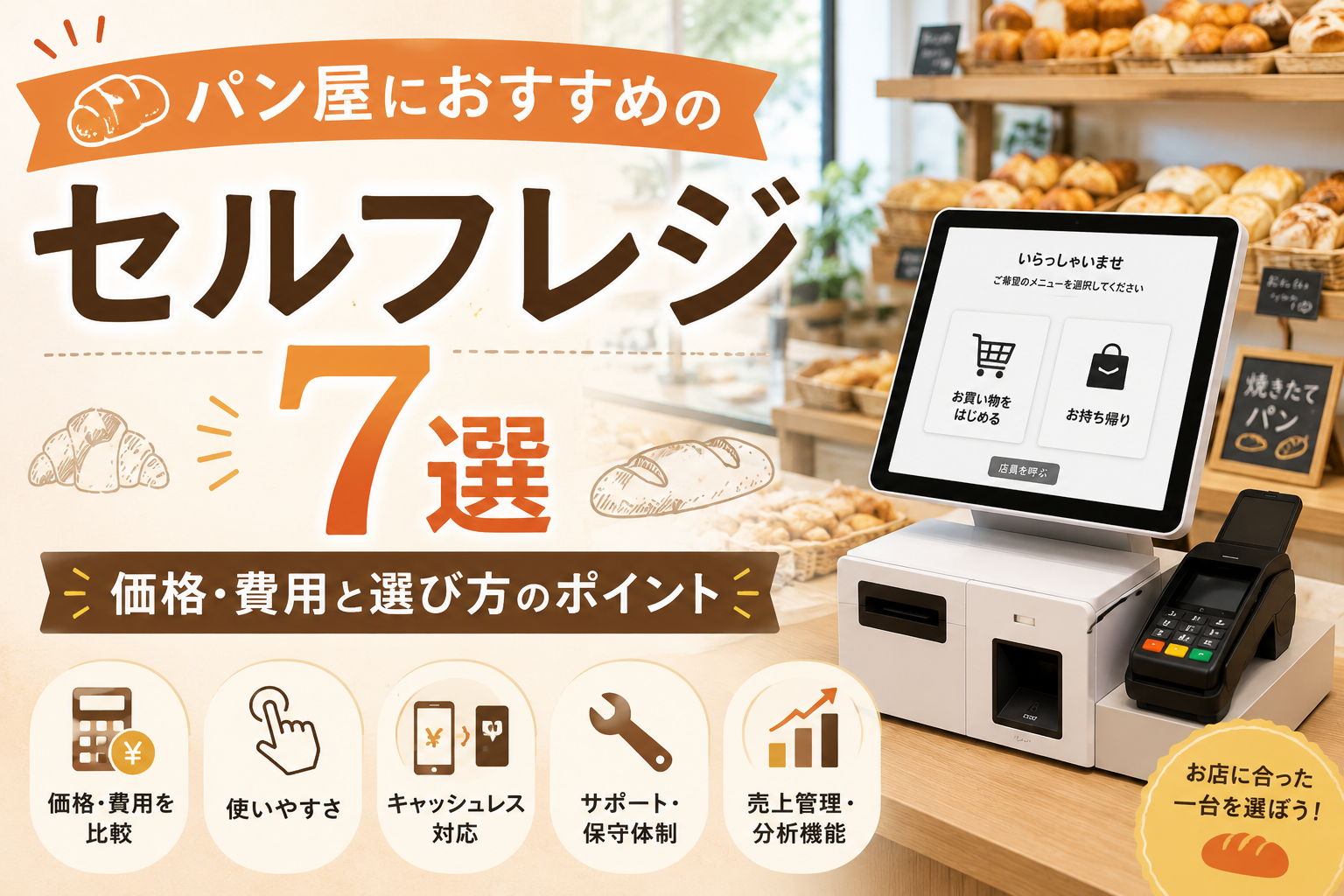 パン屋におすすめのセルフレジ