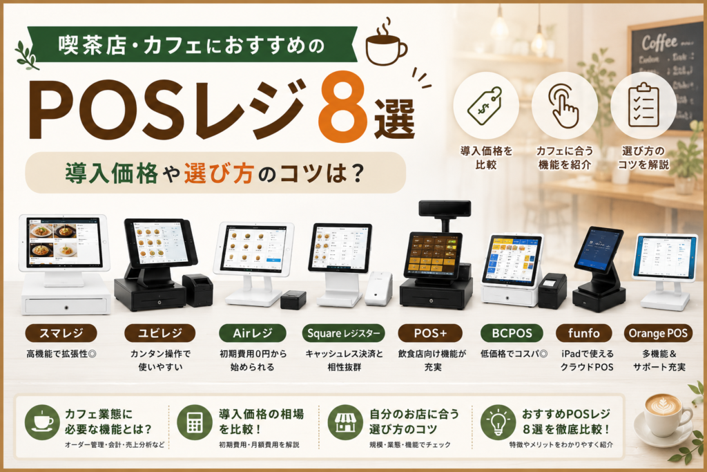喫茶店におすすめのPOSレジ