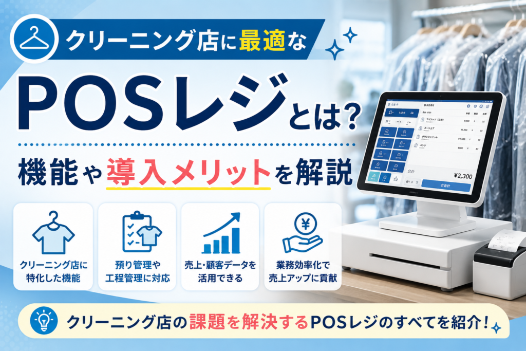 クリーニング店のPOSレジ