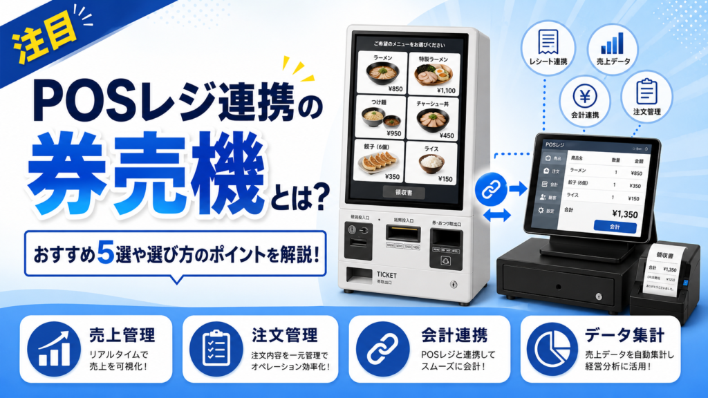 POS連動型券売機おすすめ
