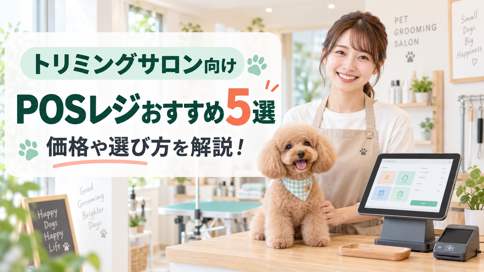 トリミングサロンのPOSレジ