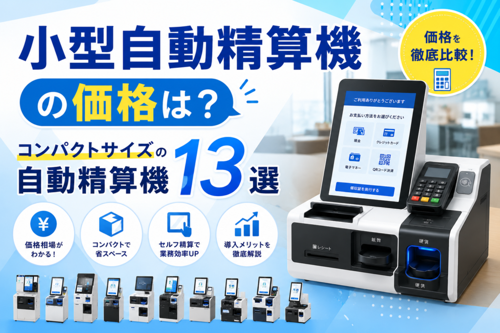 小型自動精算機の価格とサイズ