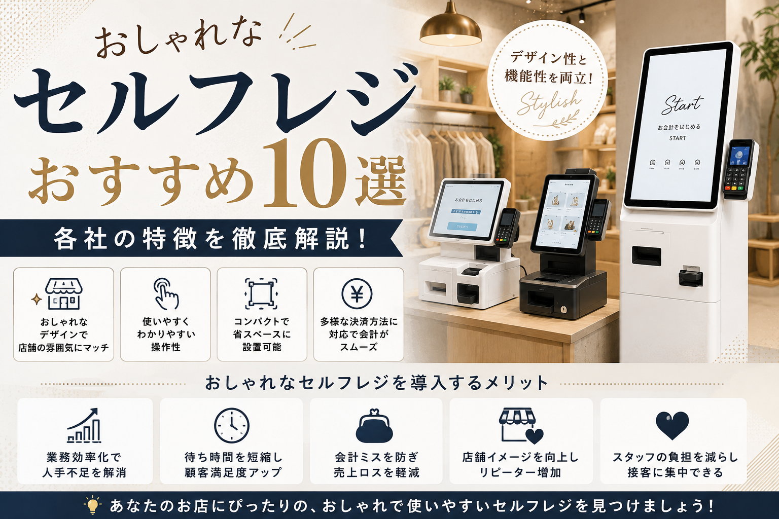 おしゃれなセルフレジ