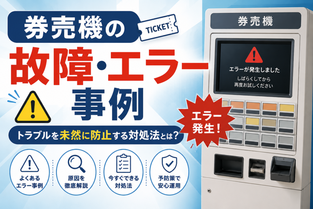 券売機のトラブル・エラー事例と対策