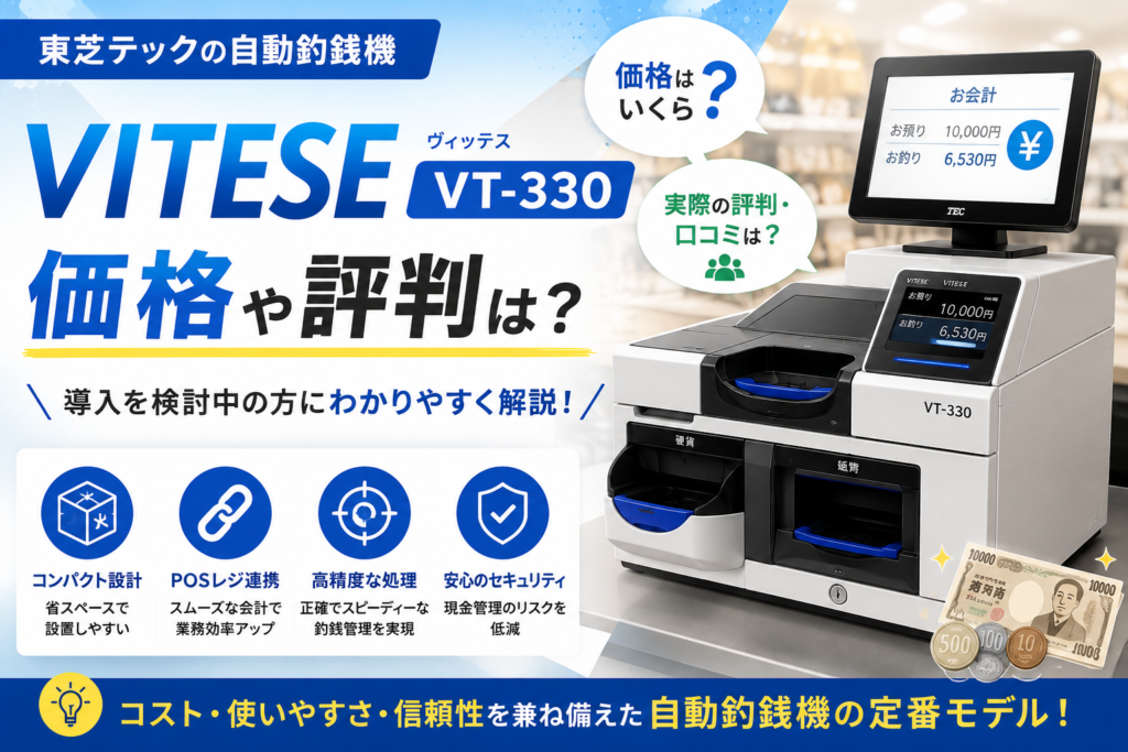 東芝テックの自動釣銭機の価格