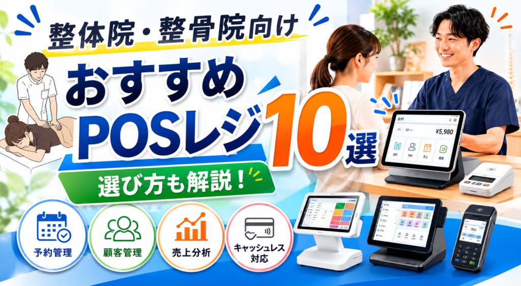 整体院・整骨院におすすめのPOSレジ