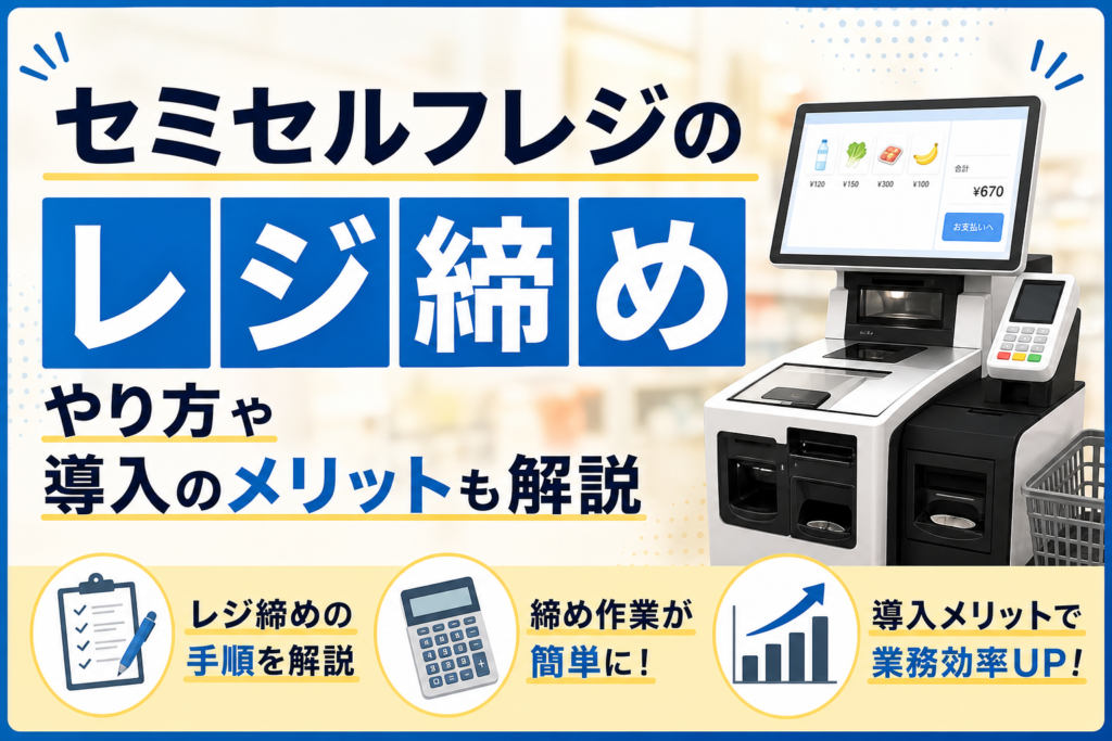 セミセルフレジのレジ締め