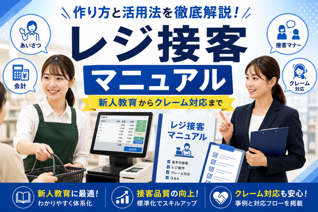 レジの接客マニュアル