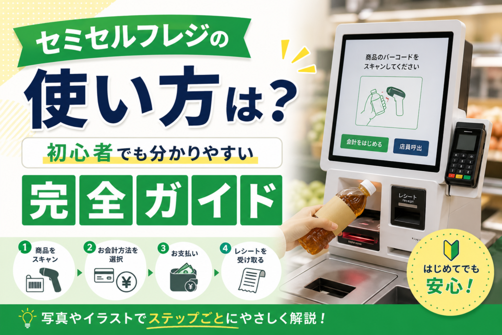 セミセルフレジの使い方