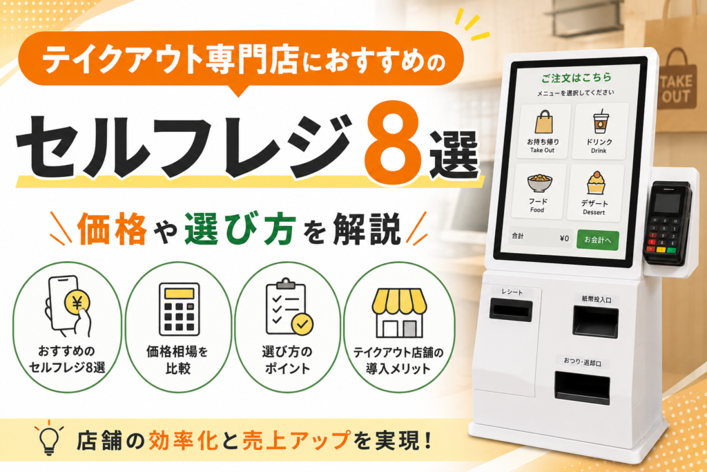 テイクアウト専門店のセルフレジ