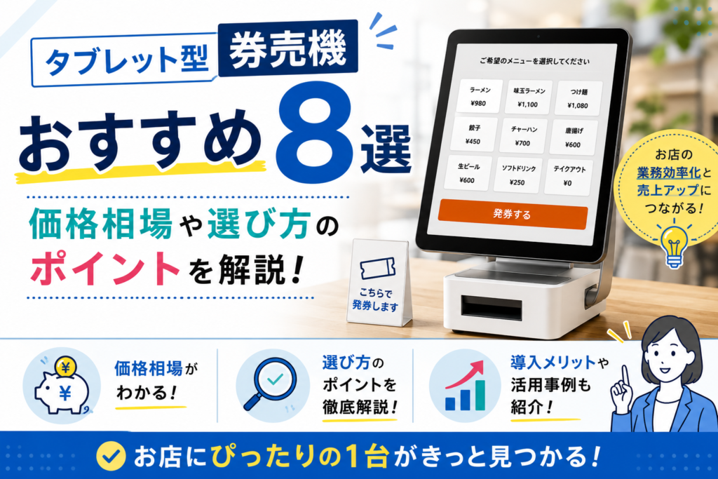 タブレット券売機おすすめ
