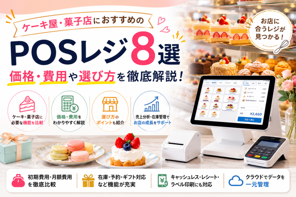 ケーキ屋・菓子店におすすめのPOSレジ