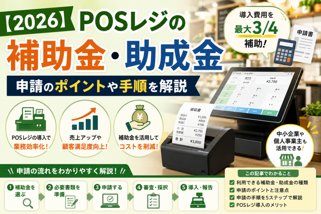 POSレジの補助金・助成金