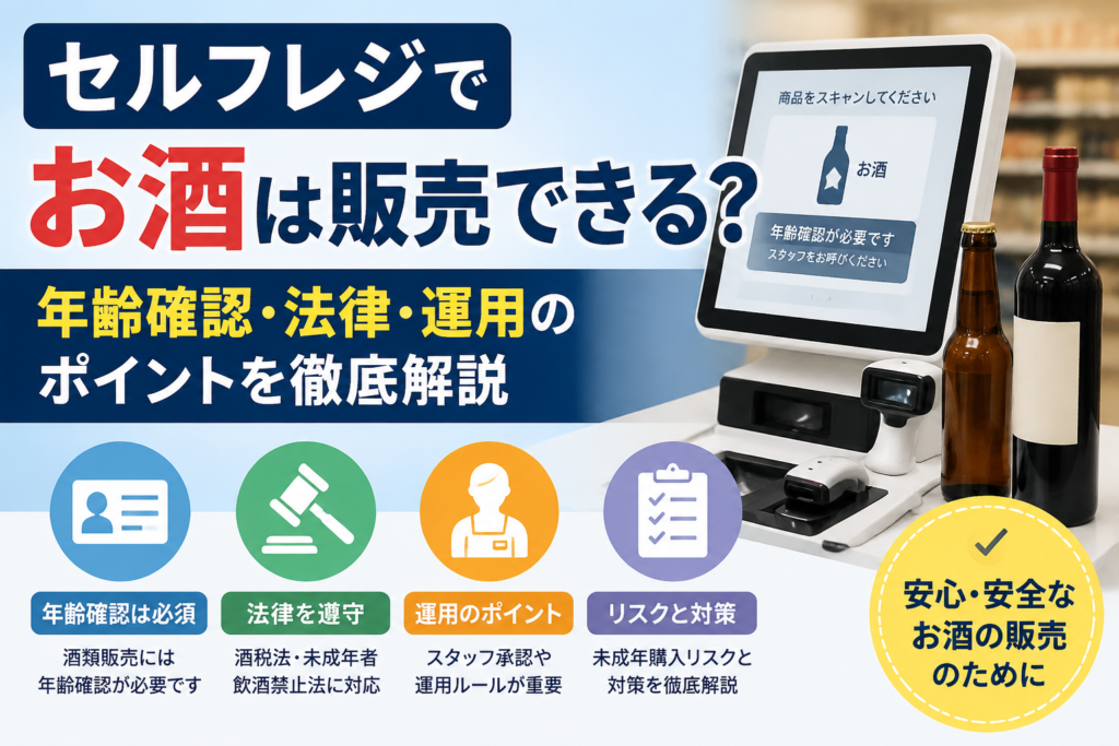 セルフレジでお酒は販売できる？年齢確認・法律・運用のポイントを徹底解説