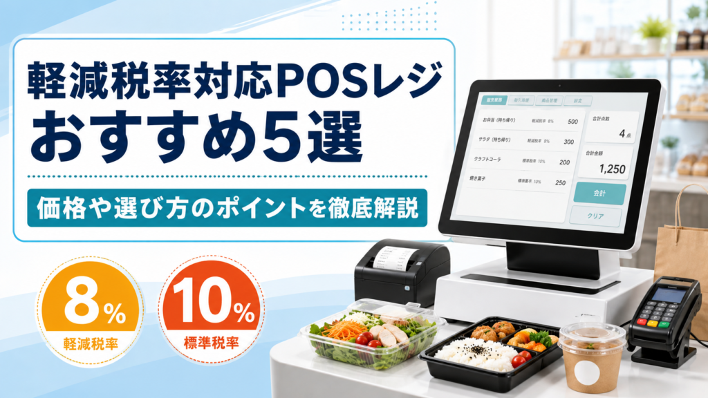 軽減税率対応のPOSレジ