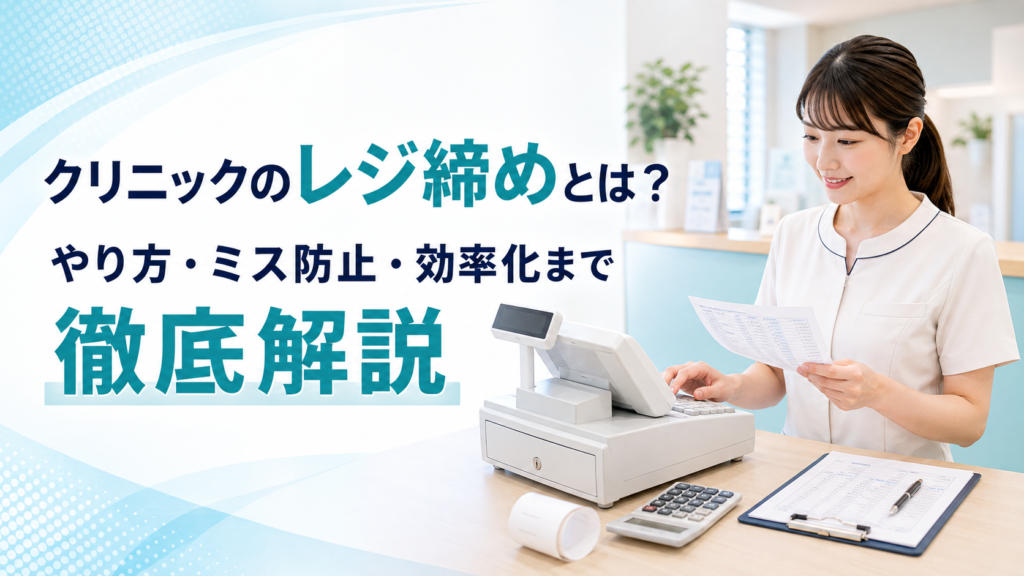 クリニックのレジ締め
