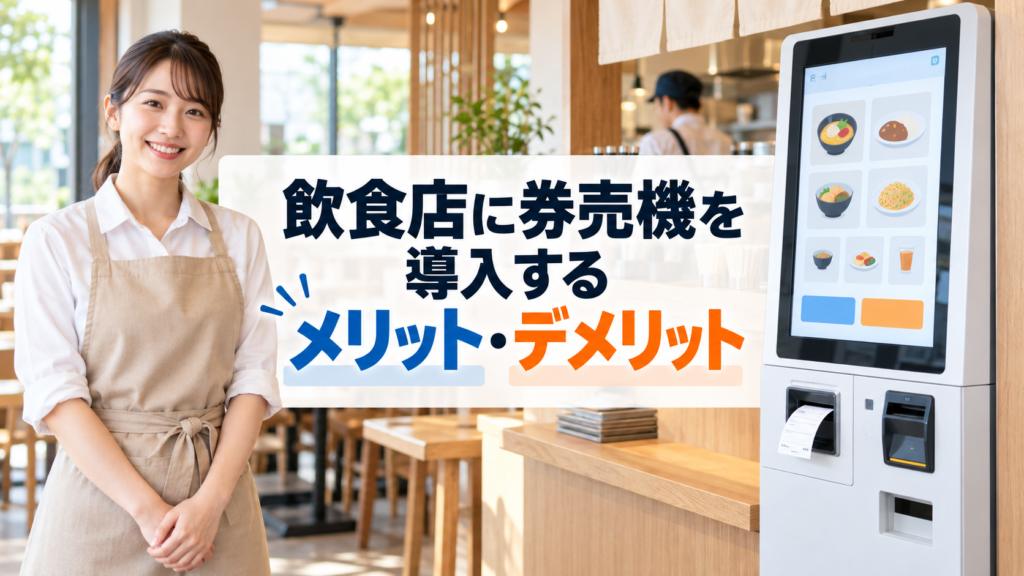 飲食店に券売機を導入するメリット・デメリット