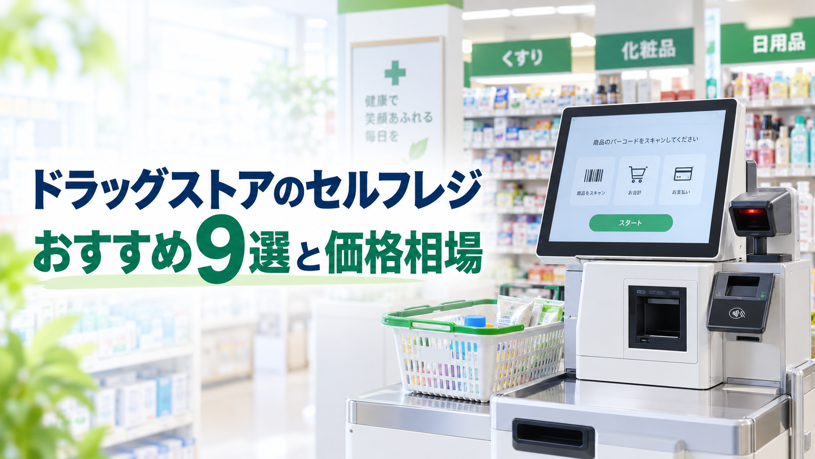 ドラッグストアにおすすめのセルフレジ